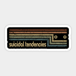 Suicidal Tendencies Cassette Stripes Sticker